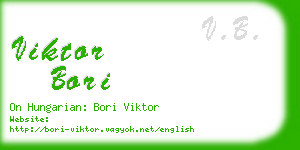 viktor bori business card
